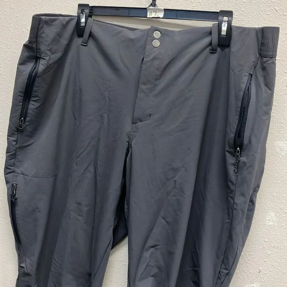 REI Co-op Men’s 2XL 44/33 Dark Gray Lightweight Hiking Trail Pants #775